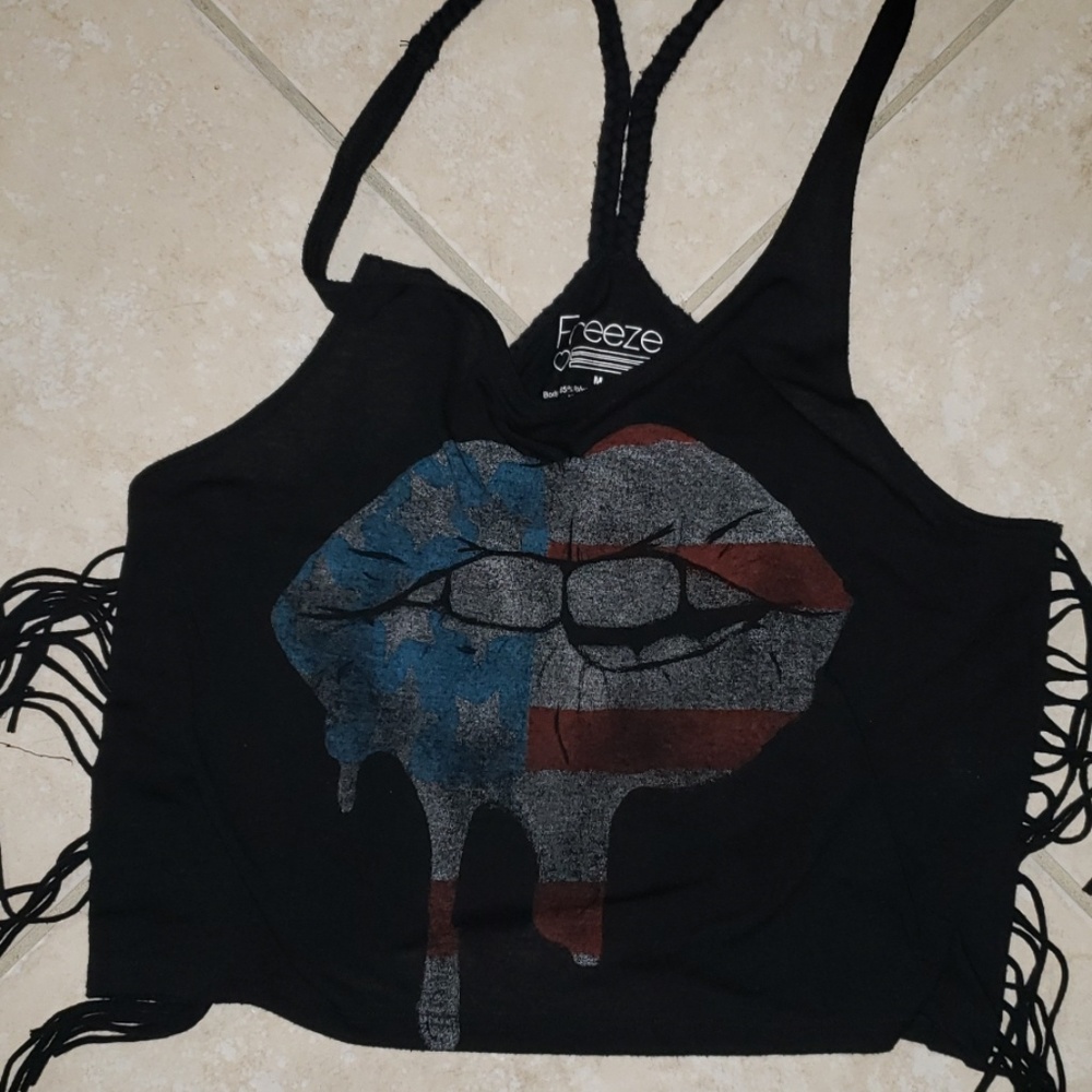 Freeze American Flag tank top